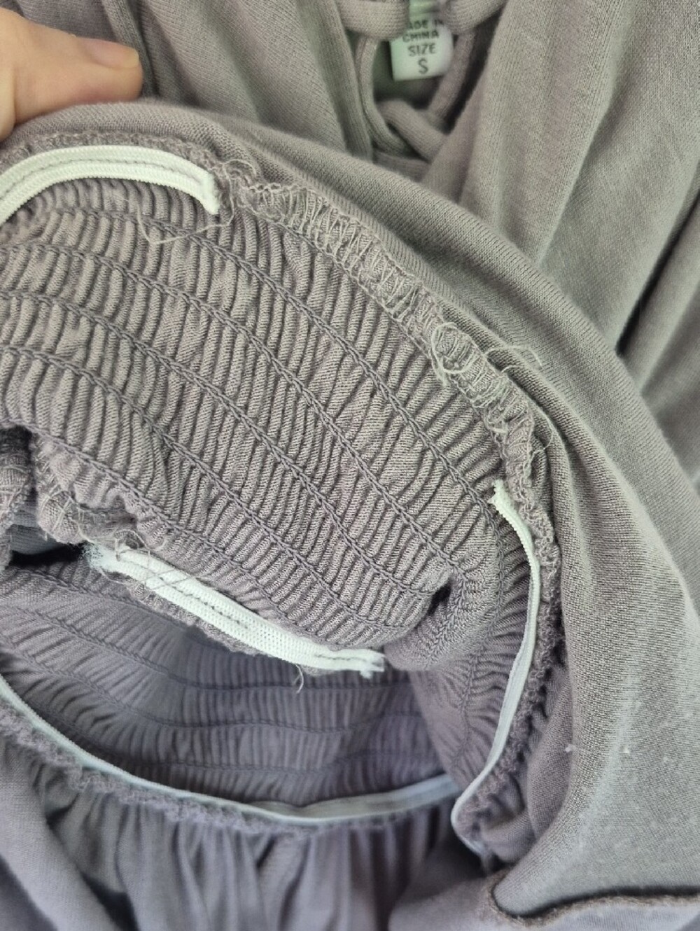 Gray Ruffle Maxi Dress - Picture 7 of 8
